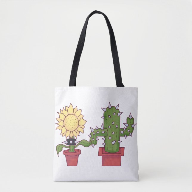Bolso De Tela Amantes de las plantas (Anverso)