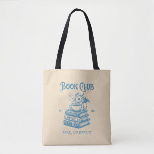 Bolso De Tela Amantes del "Book Club Fantasy Dragon"