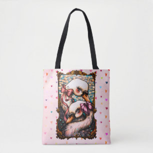 Bolso De Tela Amantes del cisne
