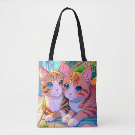 Bolso De Tela Amantes del gato