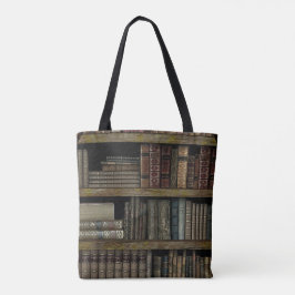 Bolso De Tela Amantes del libro Old Book Library