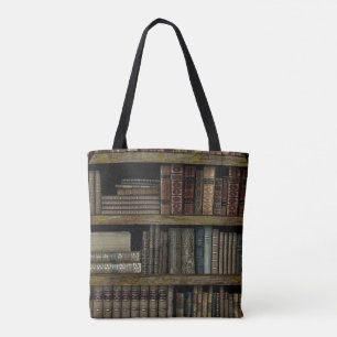 Bolso De Tela Amantes del libro Old Book Library