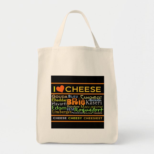 Bolso De Tela Amantes del queso (Frente)