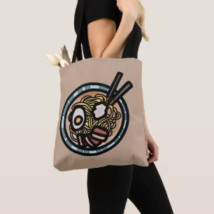 Bolso De Tela Amantes del Ramen adorables japoneses