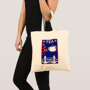 Bolso De Tela Amantes del té británico