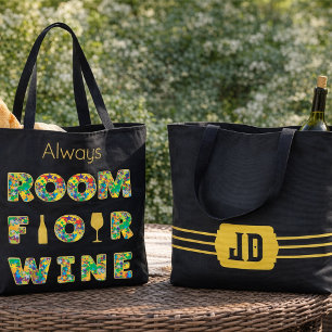 Bolso De Tela Amantes del vino divertidos y coloridos