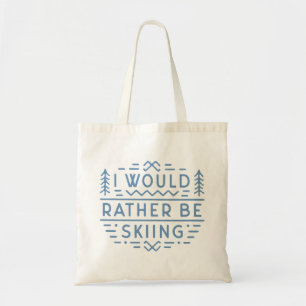 Bolso De Tela Amantes divertidos del esquí esquí esquí esquí esq