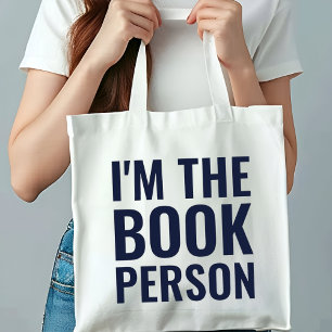 Bolso De Tela Amantes divertidos del libro Soy la persona del li