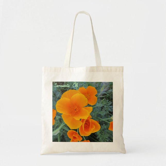 Bolso De Tela Amapola de Sacramento California (Frente)