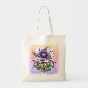 Bolso De Tela Amapola Púrpura Libélula