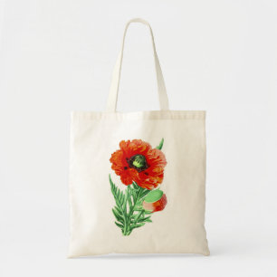 Bolso De Tela Amapola roja