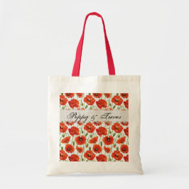 Bolso De Tela Amapola roja del verano