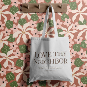 Bolso De Tela Amar a tu vecino Prendas de vestir estéticas cri