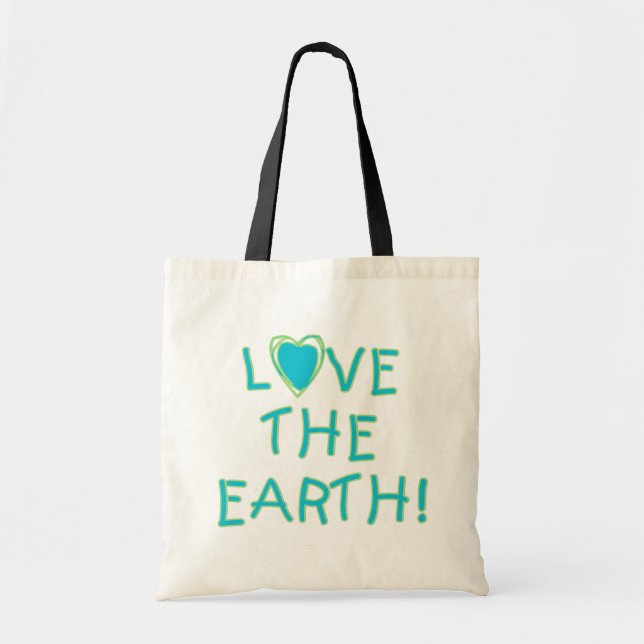 Bolso De Tela Amar el medio ambiente terrestre (Frente)