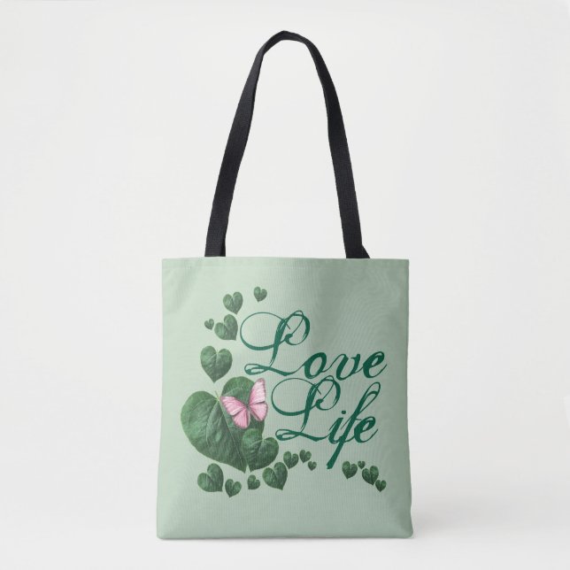 Bolso De Tela Amar la vida (Anverso)