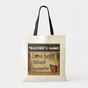Bolso De Tela Amar ser consejero escolar Estilo de vintage