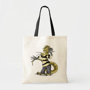 Bolso De Tela Amargasaurus Posando Como Freddy Krueger.