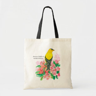 Bolso De Tela Amarillo americano Goldfinch Washington State Bird