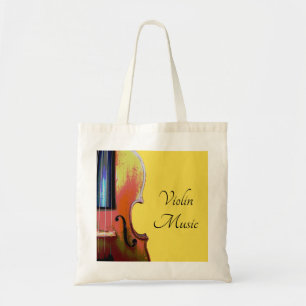 Bolso De Tela Amarillo de la música violín