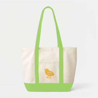 Bolso De Tela Amarillo del polluelo del vegano