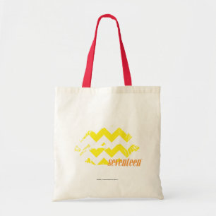 Bolso De Tela Amarillo del zigzag
