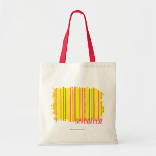 Bolso De Tela Amarillo fino 2 de las rayas