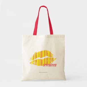 Bolso De Tela Amarillo fino de las rayas