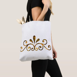 Bolso De Tela Amarillo, negro Floral de rama