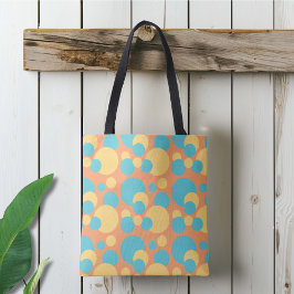 Bolso De Tela Amarillo retro y azul