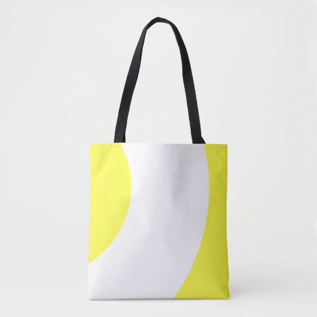 Bolso De Tela Amarillo y blanco (Anverso)
