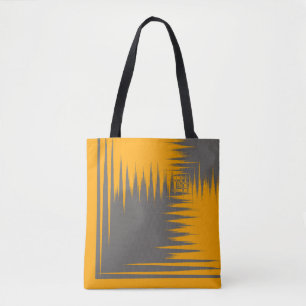 Bolso De Tela Amarillo y gris
