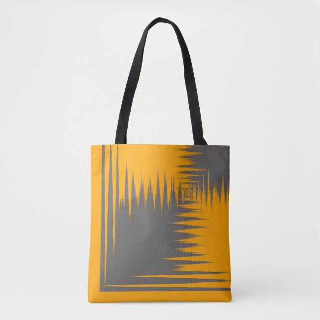 Bolso De Tela Amarillo y gris (Anverso)