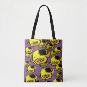 Bolso De Tela Amarillo y Naranja