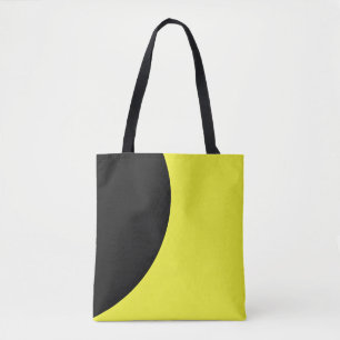 Bolso De Tela Amarillo y Negro Impresionante