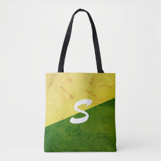 Bolso De Tela Amarillo y verde
