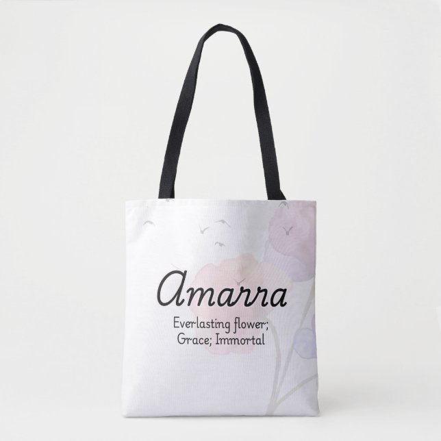 Bolso De Tela Amarra Tote Bag (Anverso)