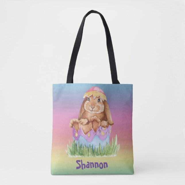 Bolso De Tela Amarre acuático con arcoiris Noche de Pascua (Anverso)