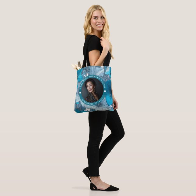 Bolso De Tela Amaryllis Chic Cumpleaños Cuarenta Moderno (Puesto)