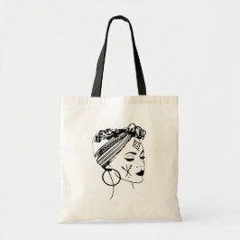 Bolso De Tela Amazigh Kabyle Maghreb Marruecos Chica tatuaje fac