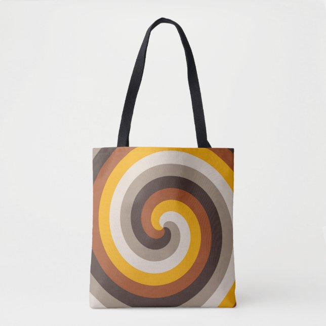 Bolso De Tela Amber Flame Spiral (Anverso)