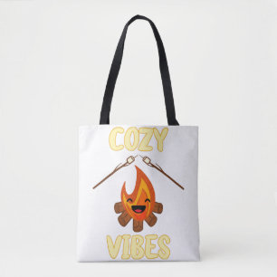 Bolso De Tela Ambiente Acogedor de Fogata Asando Malvaviscos par