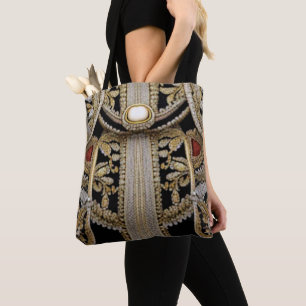 Bolso De Tela Ambrosia negra: