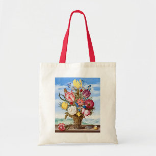Bolso De Tela Ambrosius Bosschaert Bouquet de flores todavía sig