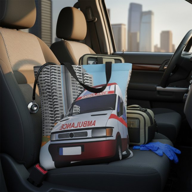 Bolso De Tela Ambulancia de emergencia en el rescate médico de C (Subido por el creador)