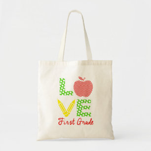 Bolso De Tela Ame el primer grado