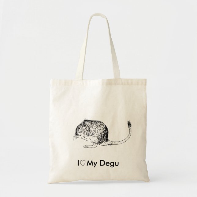 Bolso De Tela Ame mi Degu - tote (Frente)
