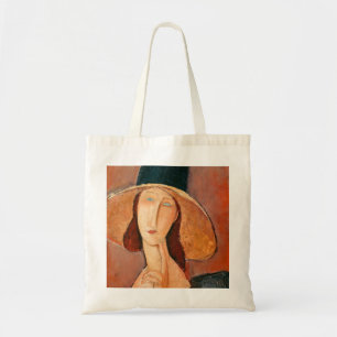 Bolso De Tela Amedeo Modigliani - Jeanne Hebuterne en gran Gorra