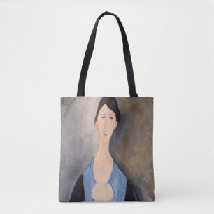 Bolso De Tela Amedeo Modigliani - Joven mujer azul
