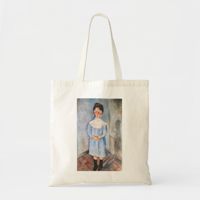 Bolso De Tela Amedeo Modigliani - Niña pequeña de azul (Frente)