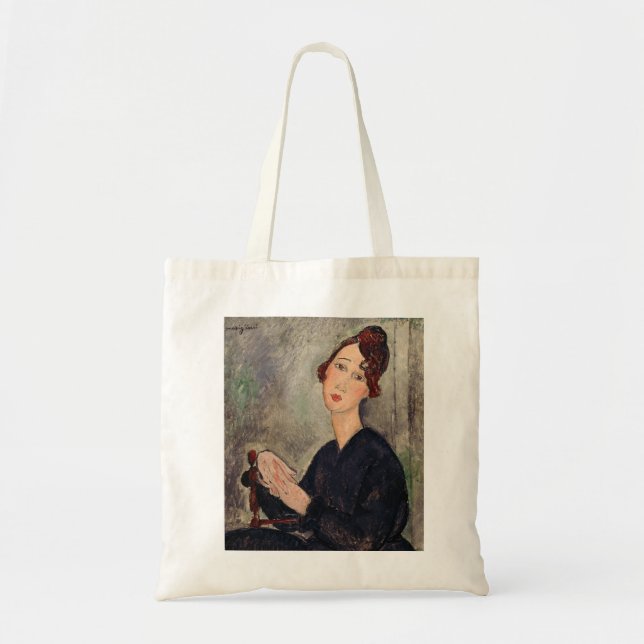 Bolso De Tela Amedeo Modigliani - Retrato de Dedie Hayden (Frente)